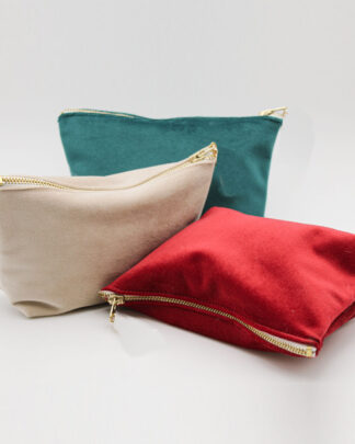 Pochette Bustina in Velluto Natalizia Made in Italy