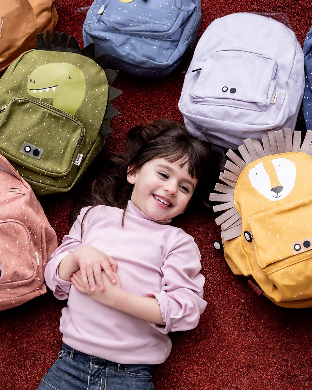 Zainetto con Leone Mr Lion Personalizzato con Nome Ricamato - Idea Regalo Bambino, Asilo e Scuola, Ritorno a Scuola - immagine 6