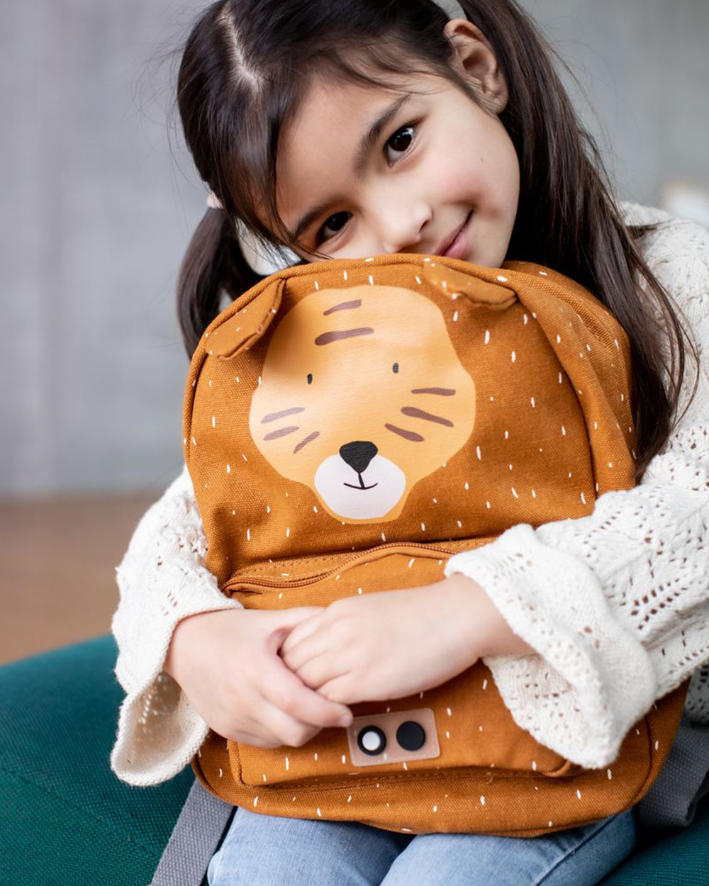 Zainetto con Leone Mr Lion Personalizzato con Nome Ricamato - Idea Regalo Bambino, Asilo e Scuola, Ritorno a Scuola - immagine 9