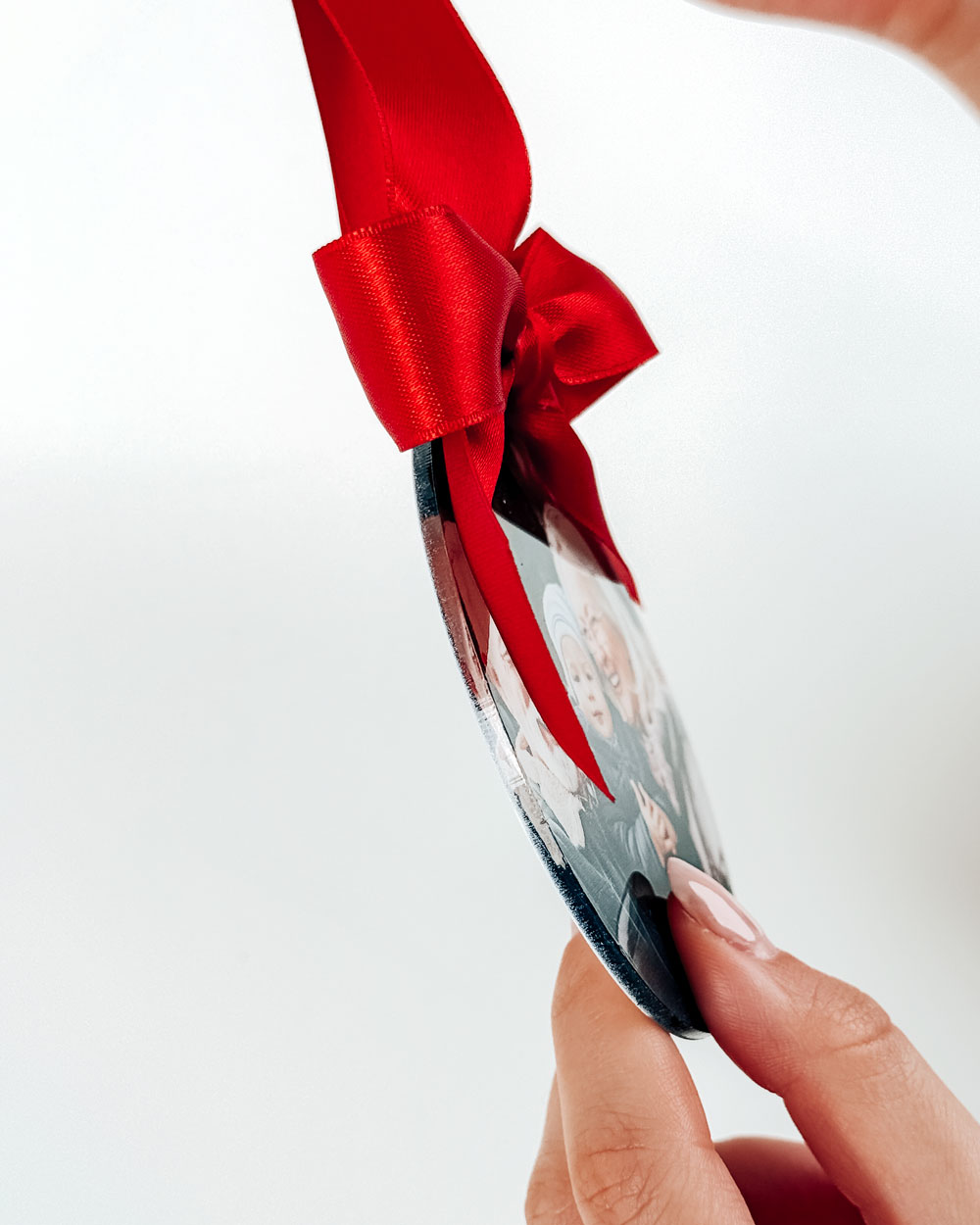 Decorazione di Natale Pallina Personalizzata con Foto - Idea Regalo Natale Coppia - immagine 3