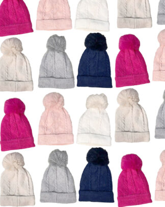 Berretto con Pon Pon per Bambini Idea Regalo Natale