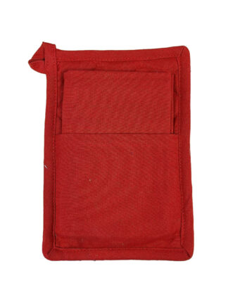 Set Presina e Canovaccio  da Cucina Rossi Natalizi in Cotone