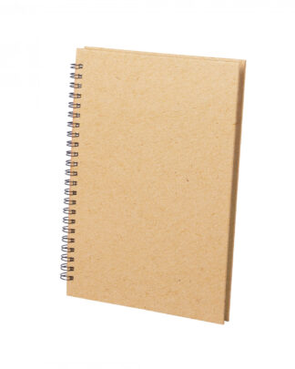 Quaderno in Carta Avana Con Spirale Nera