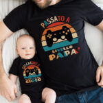 LIVELLO-PAPA-GIOCATORE-MAGLIETTA-COORDINATO-GAMER