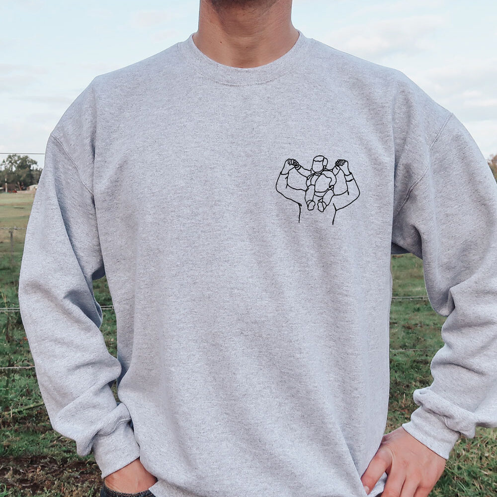 felpa-personalizzata-ricamo-lineart-disegno-foto-ritratto-papa-figli2