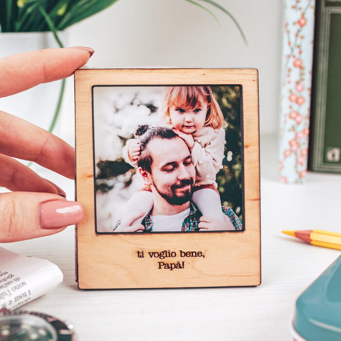foto-da-tavolo-legno-personalizzata-papa