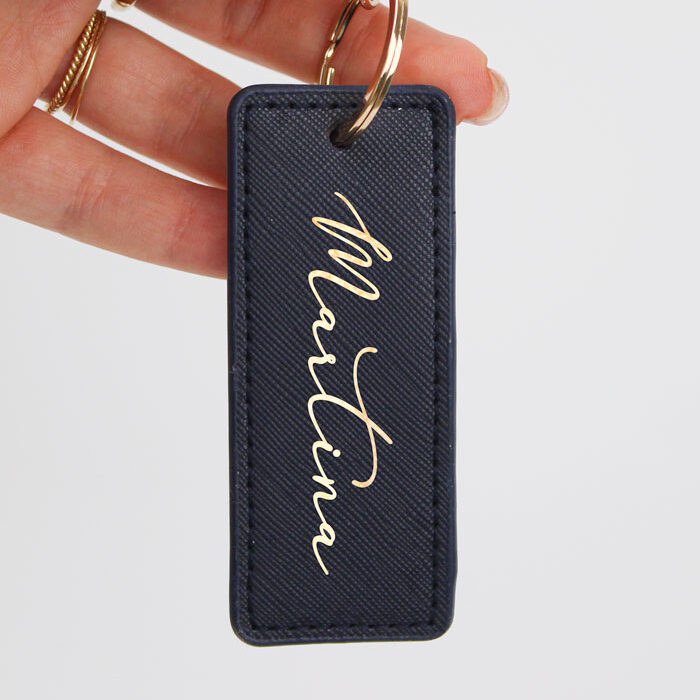 portachiavi-pelle-nome-oro-nero-regalo