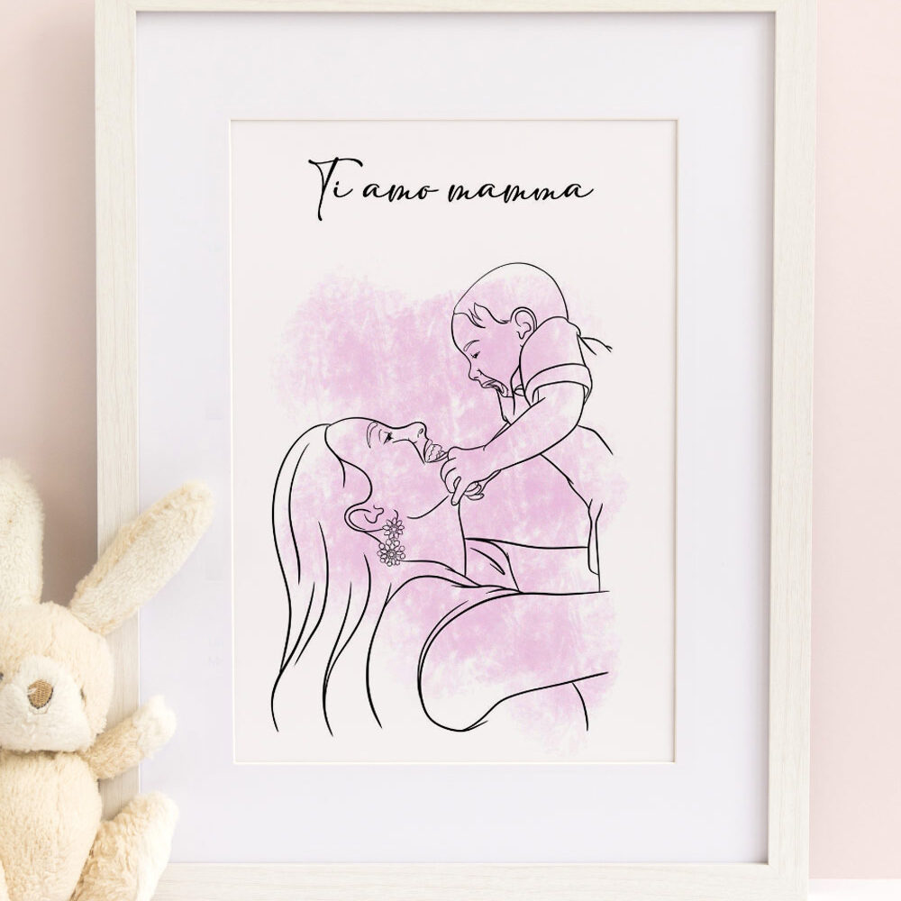 ritratto-illustrazione-personalizzata-regalo-festa-mamma